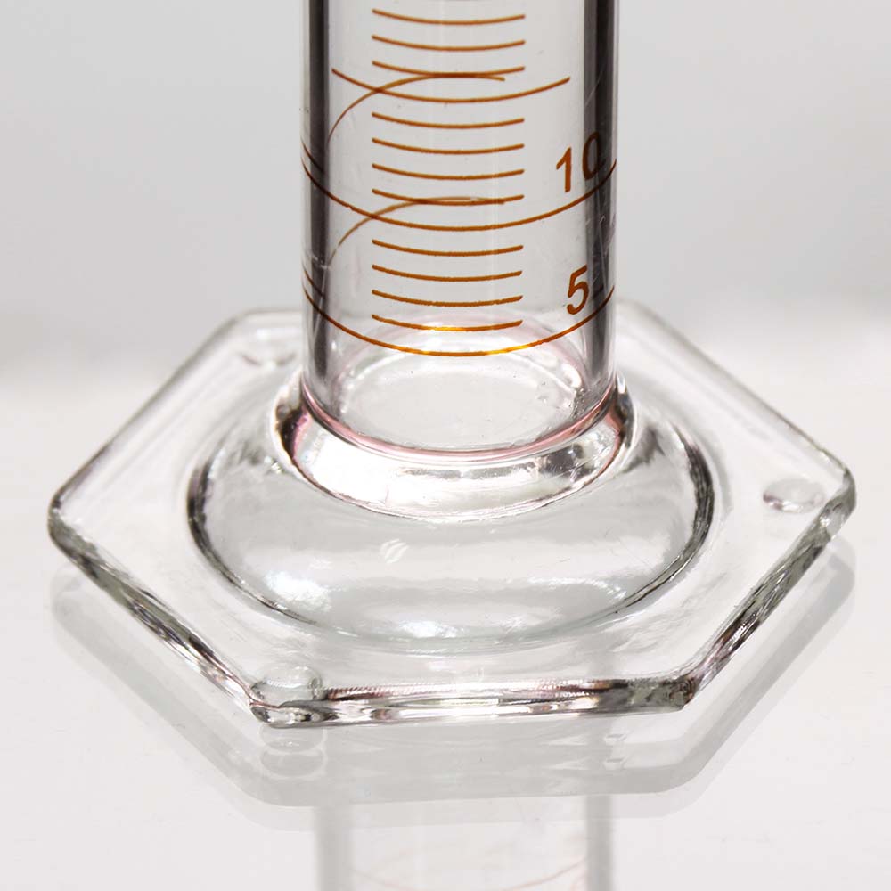 Omsons Glassware|Measuring Cylinder|Hexagonal Base|Capacity 1000 Ml|Pack Of 1