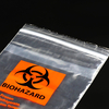 Specimen Bags, Dim.6x9 inches with Biohazard Logo Printing, Ziplock Closure, LDPE Material
