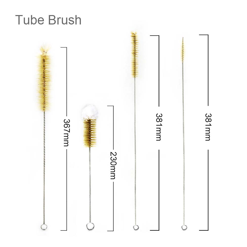 ULAB Scientific Lab Cleaning Brush Set, 7 Sizes for Different use, one Beaker Brush, one Buret Brush, one Cylinder Brush, Four Tube Brushes, UCB1001