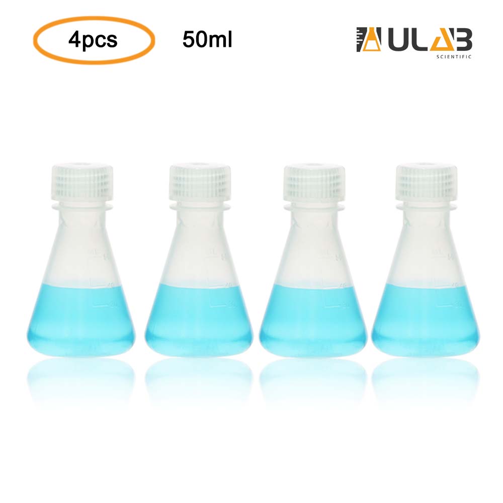 ULAB Scientific Weithalsflaschen und Messschaufeln aus Kunststoff rund transparent URB1008 12