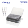 Disposable Pipette Tips with Filter, 960pcs of Vol. 10 µL, Molded Graduation, RNase Free, DNase Free, Nonpyrogenic, 96 Tips/Rack, 10 Racks/Box