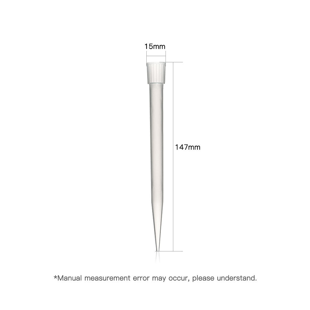 ULAB Single Channel Pipettor with Pipette Tips Offered, 1pc of Adjustable Volume Micro Pipette with Vol.range.1000-5000μl, 250pcs of Vol.5000μl Pipette Tips in Neutral Color, ULH1022