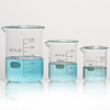 ULAB Scientific Glass Beaker Set, 3 Sizes 50ml 100ml 250ml, 3.3 Boro Griffin Low Form with Printed Graduation, UBG1001