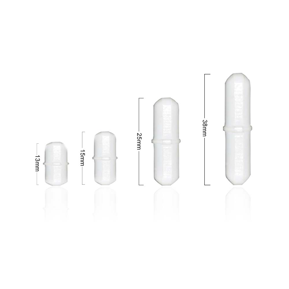 ULAB Octahedral Magnetic stir Bars and PTFE Magnet Retriever Set, 4 Sizes 13mm,15mm, 25mm and 38mm, UMP1001