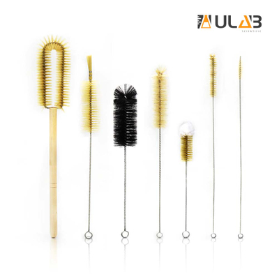ULAB Scientific Lab Cleaning Brush Set, 7 Sizes for Different use, one Beaker Brush, one Buret Brush, one Cylinder Brush, Four Tube Brushes, UCB1001